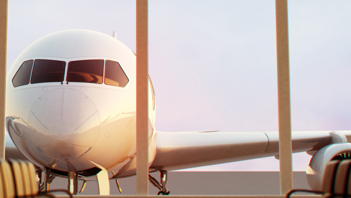 parked airplane