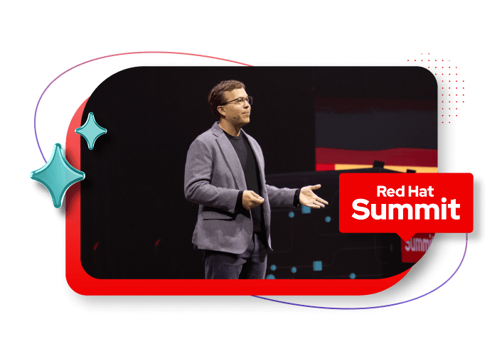 Matt Hicks speaking at Red Hat Summit